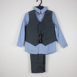 Andrew Fezza, Full Outfit, Boys 5, Gray With Blue, NEW